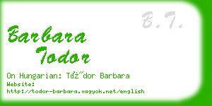 barbara todor business card